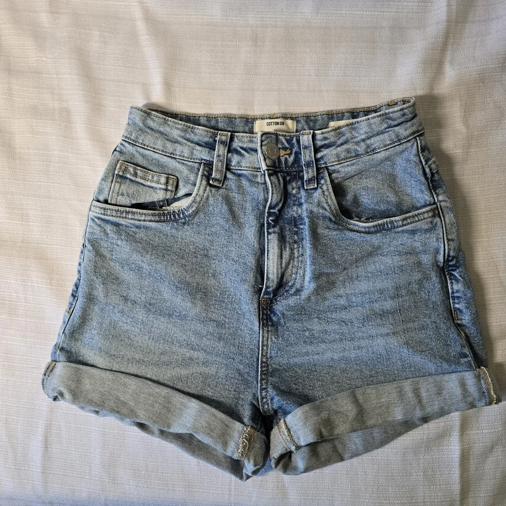 Cotton On High Rise Classic Stretch Women Denim Short - Picture 1 of 8